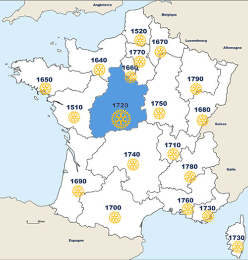 Districts de france